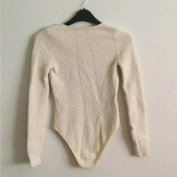 NWOT Zara Textured Knit Bodysuit - Picture 8 of 9